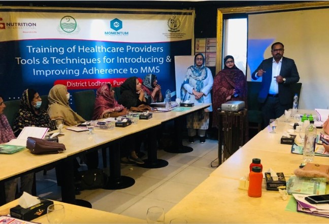 Capacity Building of health care providers in MMS Service delivery for smart skills up for MMS in Pakistan